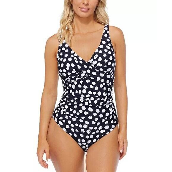 Women's Monterey Printed Convertible One-Piece Swimsuit size 12 (b7) - Picture 1 of 4